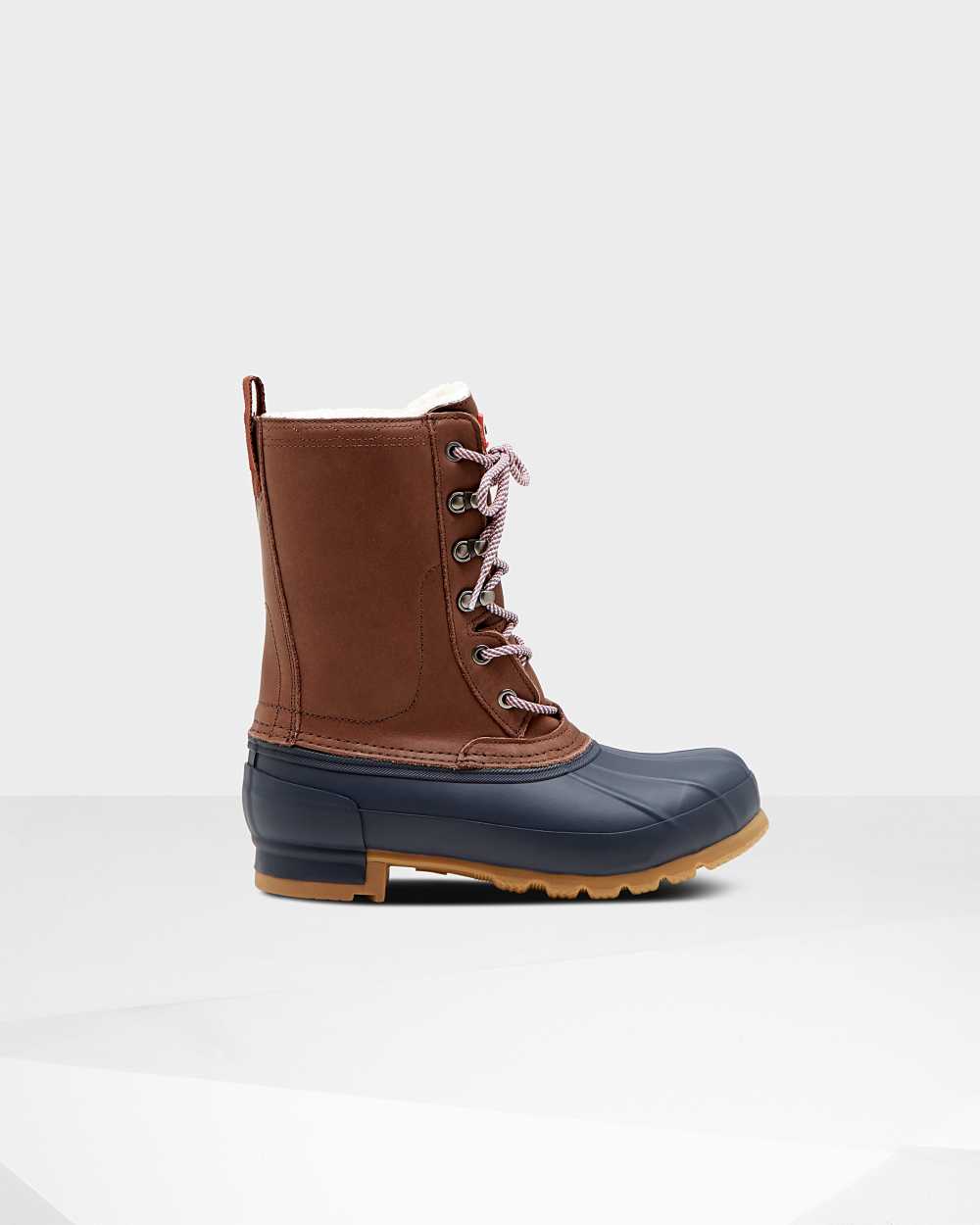 Botas Invierno Mujer - Hunter Original Insulated Pac Marrones/Azul Marino - WMEYBZ-501 - Marrones/Az